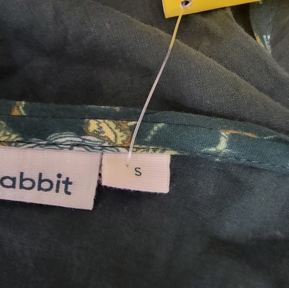 Roller Rabbit Filippa Wrap Dress S Tiered Beringhouse Green Floral Cottagecore - Picture 10 of 12